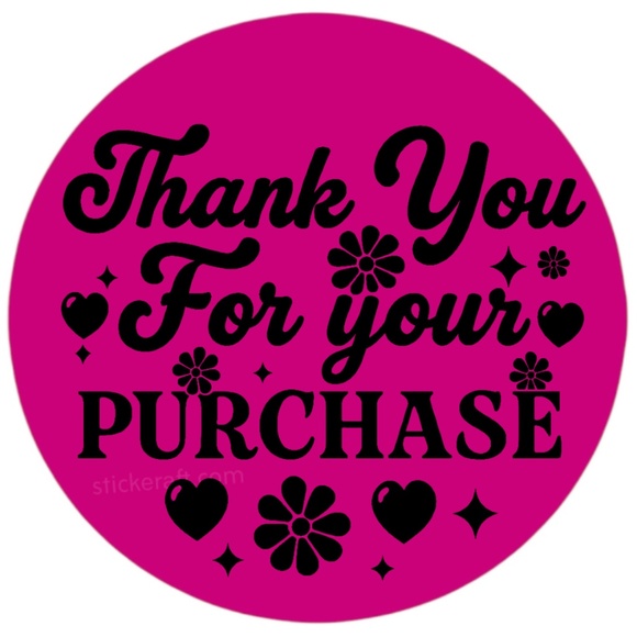 Thank You for Your Purchase Stickers – 2" Round Labels for Packaging – 100 PCS - Picture 12 of 15
